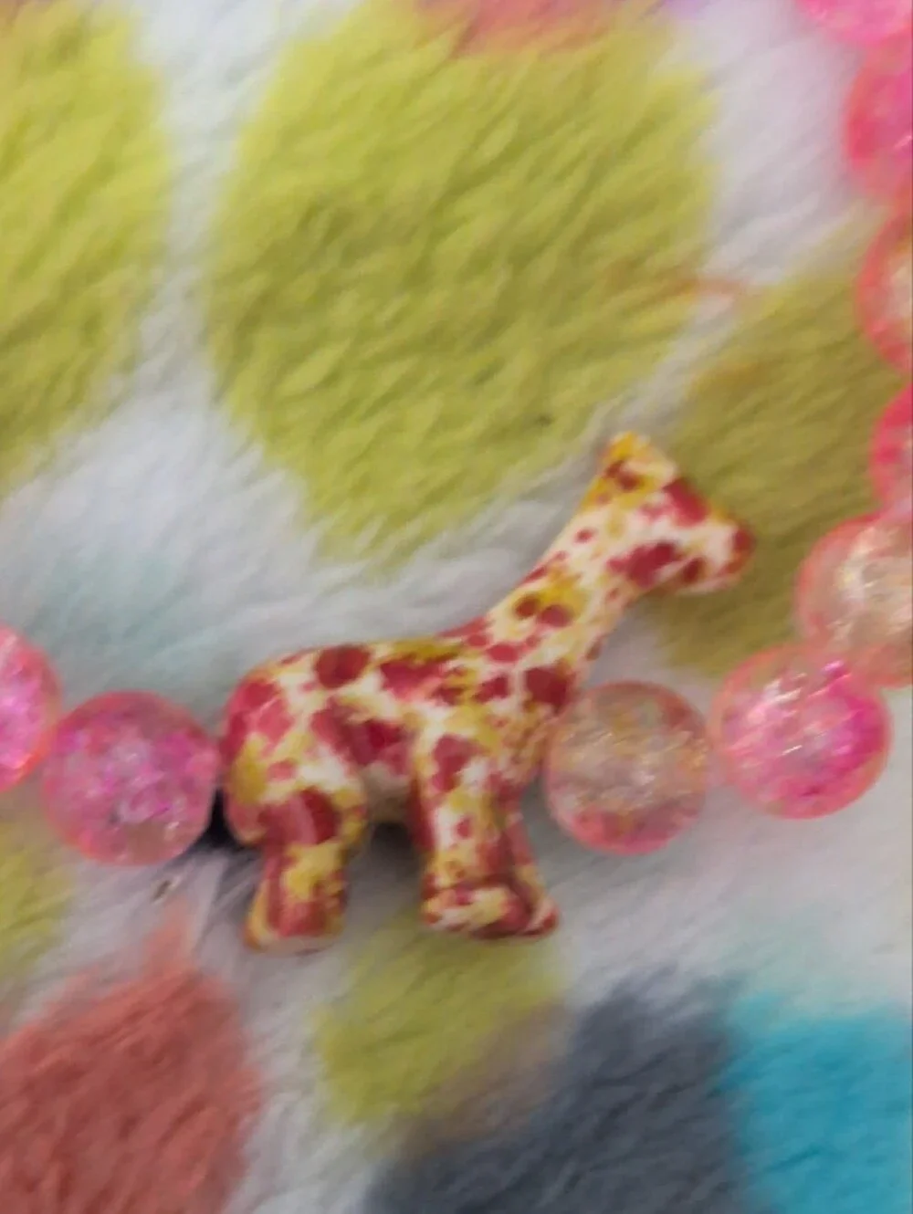 Simply Southern Giraffe Tracking Pink Bracelet